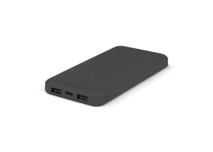 Powerbank promotionnel de 10 000 mAh Rock Gris foncé